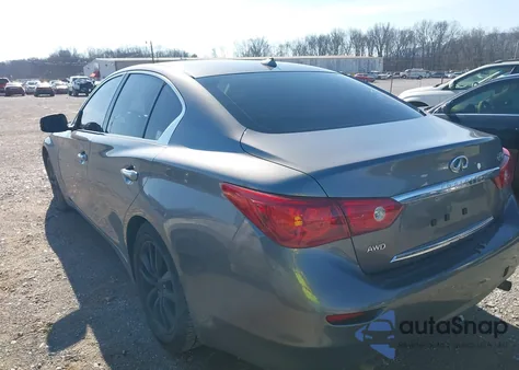 2014 Infiniti Q50 Premium from USA, damaged, VIN JN1BV7AR7EM701931
